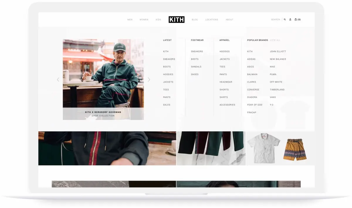 KITH website design by Pylogix