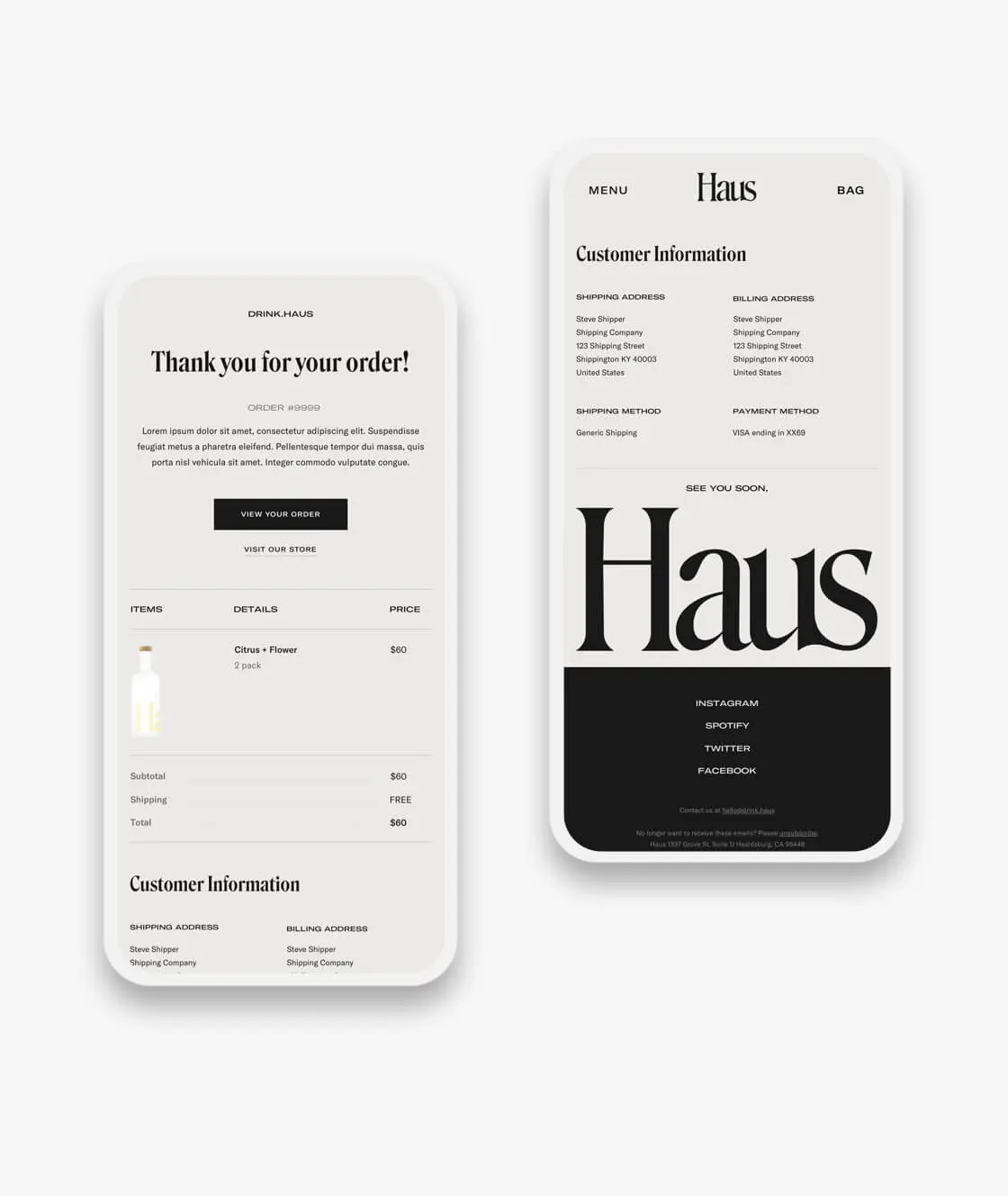 HAUS after the order design by Pylogix