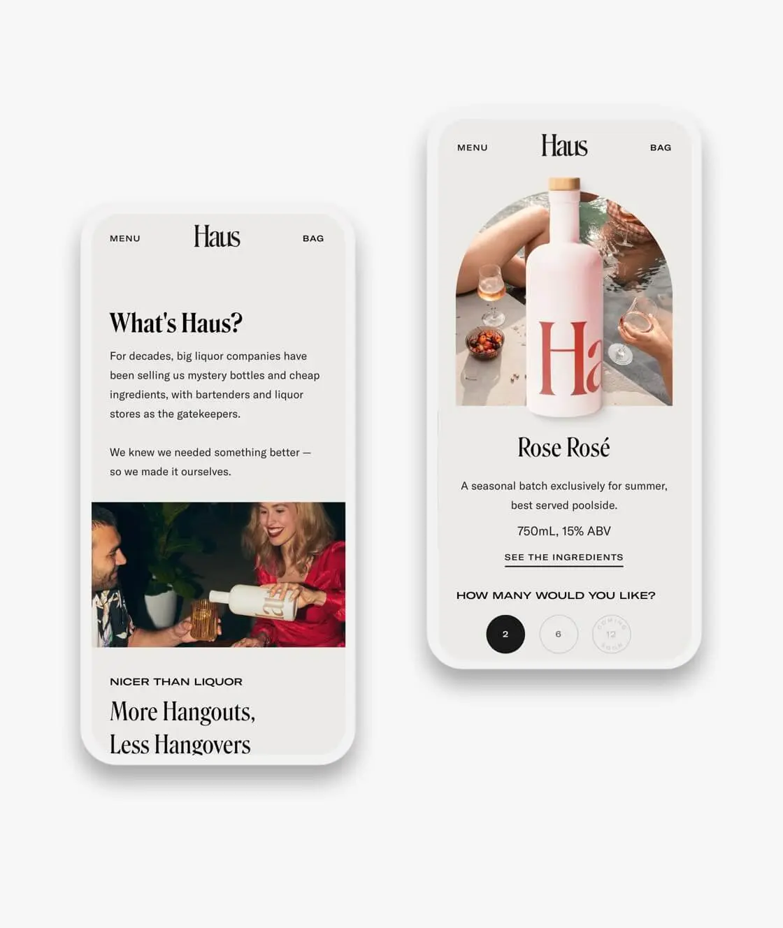 HAUS responsive design design by Pylogix