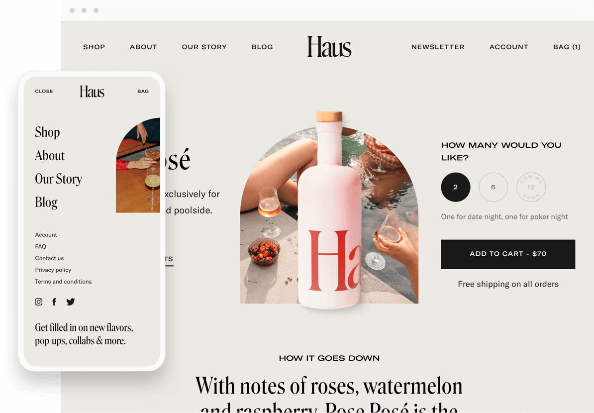 HAUS website design by Pylogix