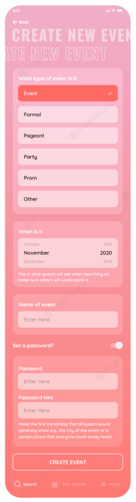 Outfit registry app website design by Pylogix