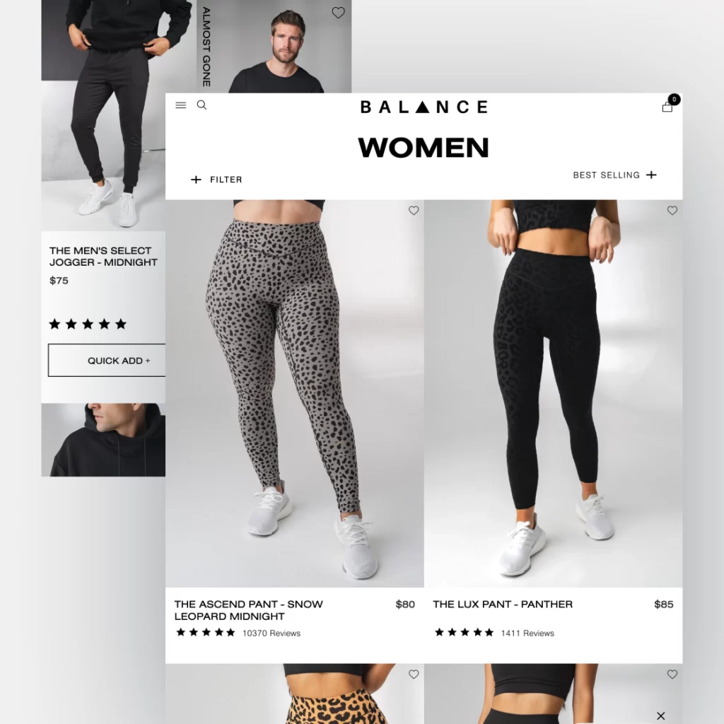 Balance Athletica easier colour switching design by Pylogix