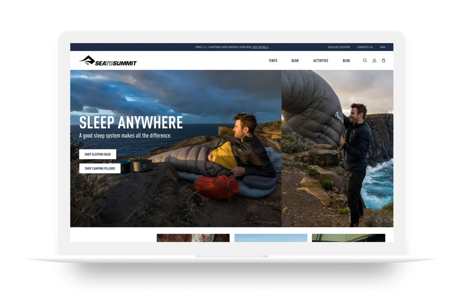 Sea to Summit website design by Pylogix