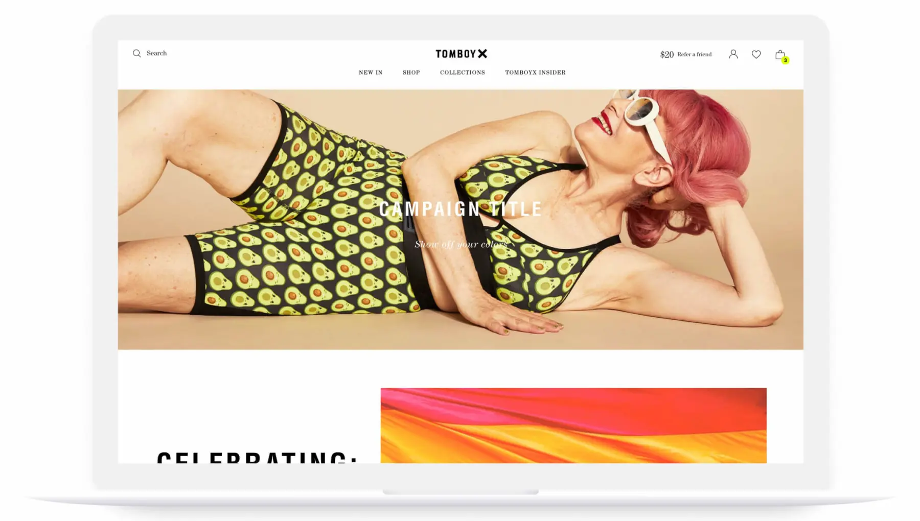 TomboyX website design by Pylogix